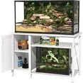 thumbnail image 6 of Herture 40-120 Gallon Reptile Tank Stand with Power Outlet, Terrarium Stand with Storage Cabinet, 48" X 24" Tabletop, Reptile Terrarium,Turtle Tank White PG08XYW, 6 of 7