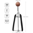 thumbnail image 2 of Small Cookie Scoop Set - Include TSP Cookie Dough Scoops Ice Cream Scoopers Stainless Steel Cookies Scoops for Baking Good Soft Grips Quick Trigger Release, 2 of 9