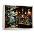 thumbnail image 2 of Designart "Paper Lantern Glow Japanese Festive Atmosphere IV" Japanese Floater Framed Canvas Wall Art, 2 of 7