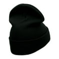 thumbnail image 3 of Argentina Embellishment Embroidered 12 Inch Long Knitted Beanie - Black OSFM, 3 of 5