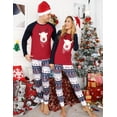 thumbnail image 4 of Purcoar Family Matching Christmas Pajamas Sleepwear Homewear Set, 4 of 9
