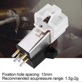 thumbnail image 2 of Vinyl Record Player Headshell Cartridges Head Mount with Elliptical Turntable Stylus Needle, 2 of 5