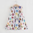 thumbnail image 4 of EnJoCho toddler Cute Dress Baby Kids Girls Sleeveless IceCream Cake Print Dresses Casual Clothes Baby Kids Summer Casual Beach Dresses 2-3 Years, 4 of 4