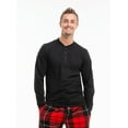 thumbnail image 2 of 2 Piece Mens Microfleece Pajama Sets – Ultra Soft PJ Pants with Henley Shirt, 2 of 6