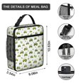 thumbnail image 3 of Tractor and Leaves White Pattern Insulated Lunch Bag for Men Women,Waterproof Lunch Box for Work,Picnic or Travel,Thermal Insulation,10.63x9.06x3.54 Inches, 3 of 5