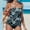 #0407-Multicolor, variant on Neewe 2PC Summer Blouson Print Swimsuits for Women 2026 Tummy Control Bathing Suits Swim Tankini and Shorts