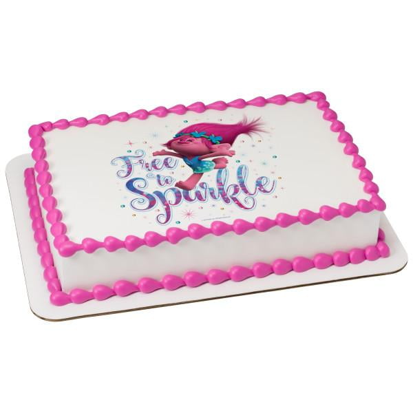 4pc ~ Birthday Party Supplies Cake Decorations Poppy TROLLS MINI CANDLE SET 