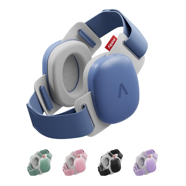 Protección auditiva para bebés Alpine Muffy 24 dB ajustable, denim