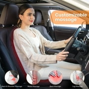 Snailax Back Massager with Heat, Soothing Memory Foam Massage Chair Pad for Home Use