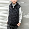 thumbnail image 6 of Shldybc Kids Heated Vest - Boys Girls Outwear USB Electric Heated Lightweight Rechargeable Heating Waistcoat Down Jacket Coat( Black, 6-7 Years ), 6 of 8