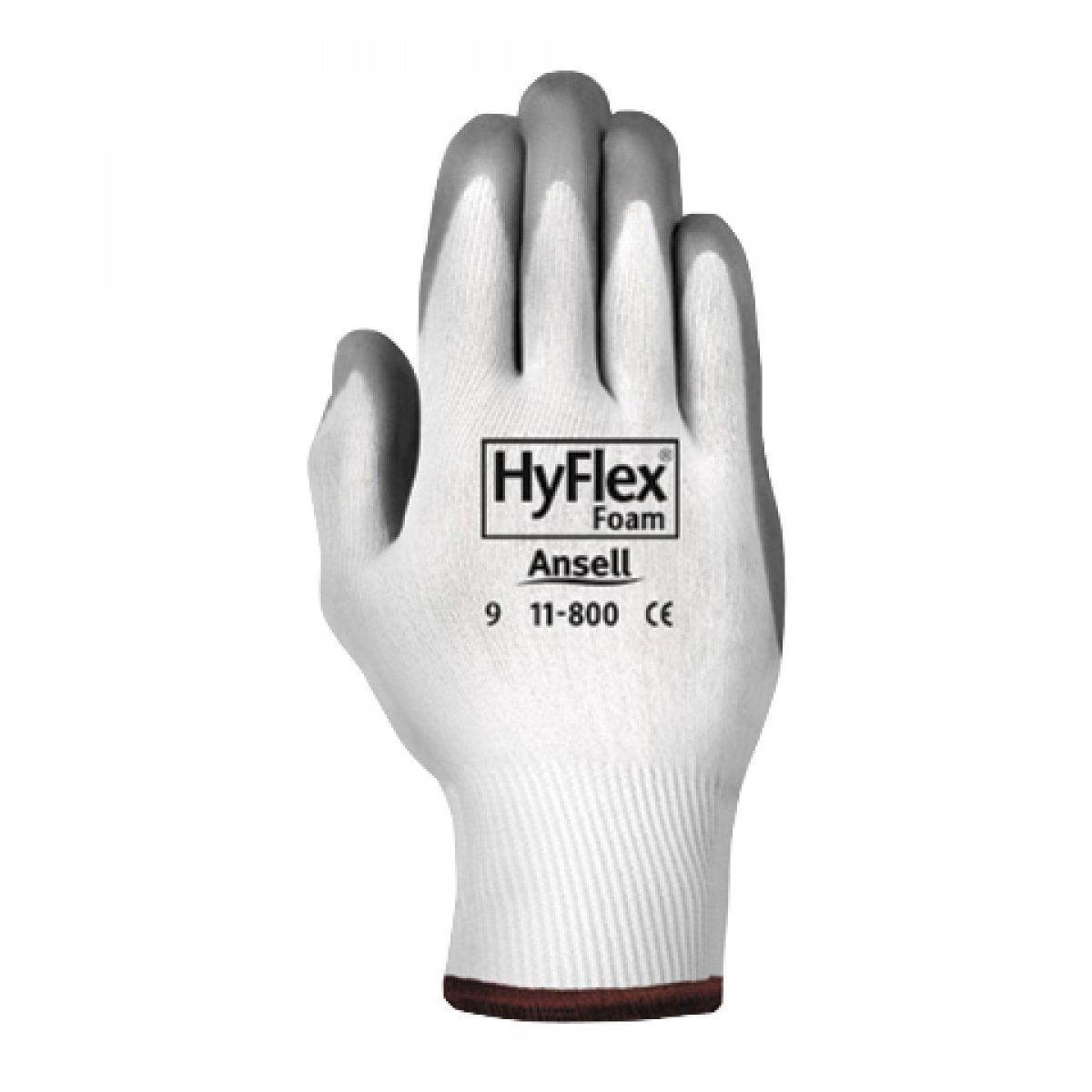 12 Pair Ansell HyFlex 11-830 Light-Duty Multipurpose Glove with Knitwrist Size 7 
