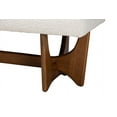 thumbnail image 5 of Baxton Studio Theo Japandi Cream Boucle Fabric and Walnut Brown Finished Wood Bench, 5 of 8