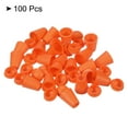 thumbnail image 3 of Bell End Stopper, Cord Rope Lock for Drawstring Bag, Orange 100 Pack, 3 of 5