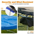thumbnail image 4 of ExacMe Premium 10 Foot Trampoline Weather Cover with Center Support, Rain Cover with Drain Holes, Waterproof Winter Snow Protection Covers, R10B, 4 of 7