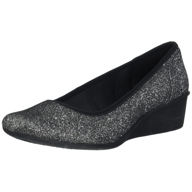 Zapatos de tacón con forma de cuña Anne Klein Sport Wisher Peltre Stretch para mujer