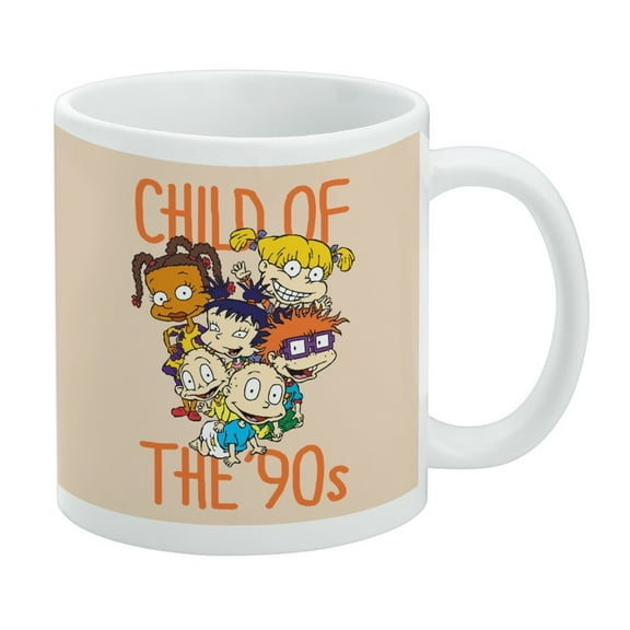 Rugrats Child of the 90s Ceramic Coffee Mug, Novelty Gift Mugs for Coffee, Tea and Hot Drinks, 11oz, White