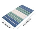 thumbnail image 3 of Alfombra Absorbente Alfombra de baño de 40x60 cm,colorida,a rayas,gruesa,absorbente y antideslizante para puerta de ducha (azul,1 pieza). Rkxzt, 3 of 9