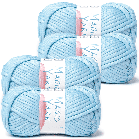 NORVIAN 4 Skeins Soft Bulky Tube Yarn, Chunky(5) Polyester for Beginner, Each 200g/7.05oz, 89m/97.33yds