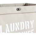 thumbnail image 4 of Danya B. Army Canvas Laundry Hamper on Wheels, Canvas Laundry Bag, Laundry Basket with Wheels, 4 of 7
