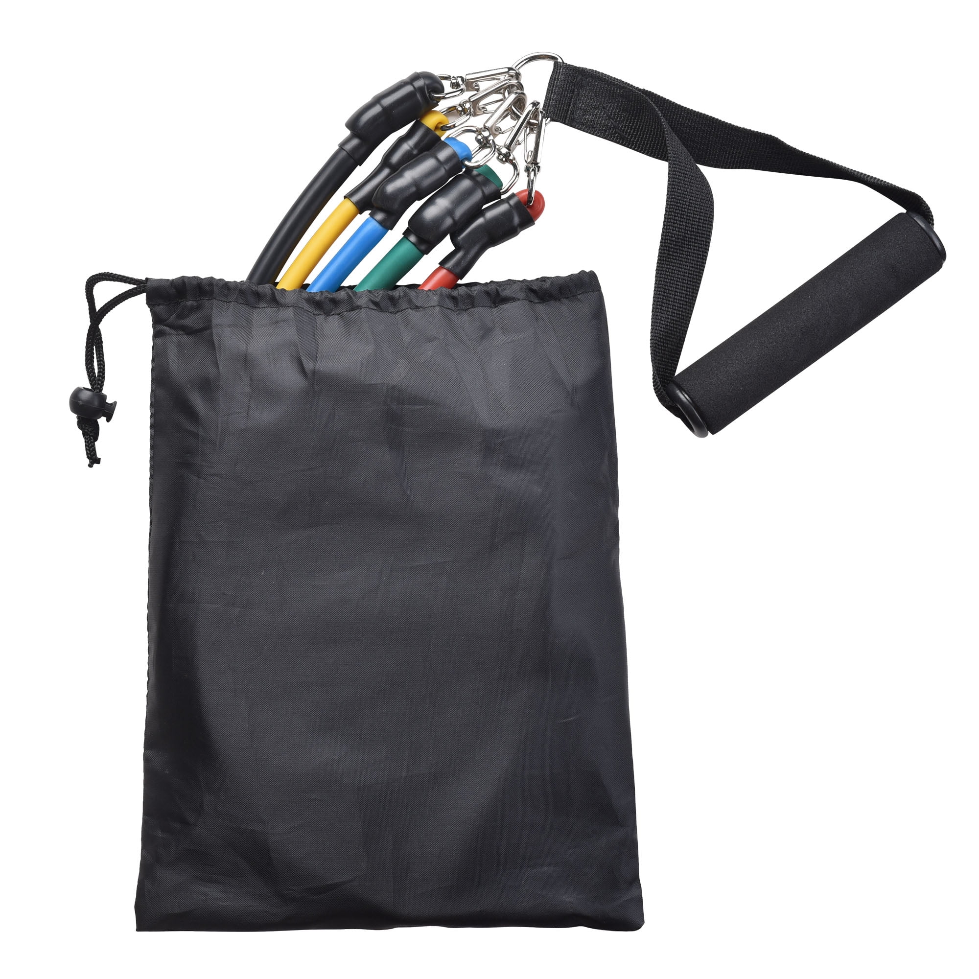 Yescom 5 Tubes Resistance Bands Set Exercise Workout Stackable 100Lbs Ankle Strap Home