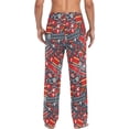 thumbnail image 2 of GZHJMY Pajama Pants for Men - Cartoon Firetruck, Loose Lightweight PJs Lounge Sleep Bottoms with Pockets Drawstring, Pajama Bottoms for Home and Rest, Medium, 2 of 7