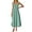 Green, variant on Women's Summer Halter Sleeveless Midi Dress - Square Neck, High Waist Flowy Style, Lightweight Fabric for Beach and Wedding Guest Occasions