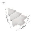 thumbnail image 3 of karymi 2PCS Christmas Tree Shaped Fruit Snack Tray with 3 Compartments Suitable for Daily Holiday Decoration Valentines Day Decor Birthday Gifts Holiday Gifts, 3 of 6