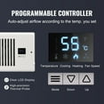 thumbnail image 4 of KFFKFF Ventilation Boost Fan, Silent Operation for 4” x 12” Vent Openings, Includes Remote and Temperature Control, Variable Speed for Efficient Heating and Cooling, Smart Air Flow Design, White, 4 of 9