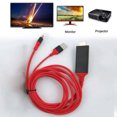 thumbnail image 3 of WHAMVOX usb c cable extension USB Charging Cable Metal Red 1Set for Tablets, 3 of 3