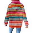 thumbnail image 3 of Pink Sweatshirt for Women's Cute Oil Painting Gradient Hoodie Drawstring Pullover Sweatshirt Fashionable Casual Sweater Comfortable Spring and Autumn Clothing Women Fall Clothes, 3 of 6