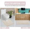 thumbnail image 4 of Home Weavers Inc Home Weavers Opulent Bathmat Absorbent Cotton Machine Washable, Reversible Bath Rug Ivory 24"x40", 4 of 5