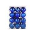 thumbnail image 3 of CuiLiyq Christmas Ball Ornaments, 48 PCS Shatterproof Christmas Hanging Balls Set for Xmas Tree DIY Craft Gifts, for Home Holiday Wedding Party Decorations (Royal Blue), 3 of 5