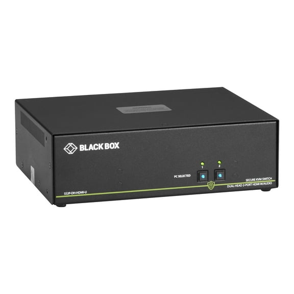 Black Box NIAP 3.0 Secure 2-Port Dual-Head HDMI KVM Switch