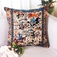 thumbnail image 4 of Ethnic Pattern Boho Pillow Cover 18x18 Inch Southwest Farmhouse Pillow Cover Home Decor Cotton Linen Throw Pillow Case Cushion Cover for Sofa Couch Boho14-14, 4 of 6