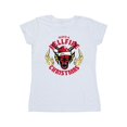 thumbnail image 1 of Netflix T-Shirt en Coton de Noël Stranger Things Hellfire pour Femmes, 1 of 4