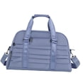 thumbnail image 3 of Bolsa deportiva de gimnasio, bolsa de viaje con compartimento para zapatos, ligera y ajustable. Azul, 3 of 9