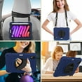 thumbnail image 5 of ELEHOLD Rugged Case for iPad Mini 6th Generation 2021, Dual-Layer Heavy Duty Shockproof Case with 360° Rotatable Foldable Kickstand Handstrap Crossbody Shoulder Strap Pencil Holder,Darkblue, 5 of 6