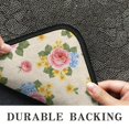 thumbnail image 6 of Pioneer Flower Floral Print Pattern Non Slip Washable Indoor Door Mat, Decorative Entry Rug for Entrance Bedroom Kitchen Bathroom, 30"x17", 6 of 6