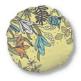 thumbnail image 1 of Modern Art Lily Flowers s Drawing Round Throw Pillow Home Decoration Cushion, 1 of 3
