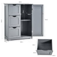 thumbnail image 3 of Armario de Suelo Costway con 3 cajones y 1 estante Ajustable color gris 60 x 30 x 81cm, 3 of 10