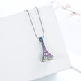 thumbnail image 5 of Stainless Steel Eiffel Tower cremation pendant small urns for ashes necklace, 5 of 5