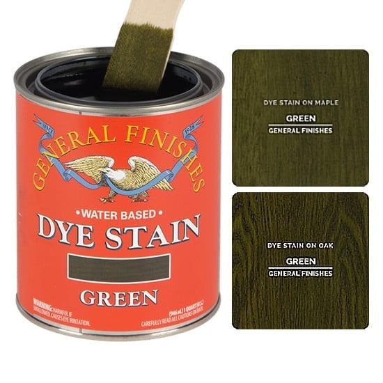 General Finishes, Dye Stains, Green, Quart