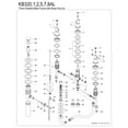 thumbnail image 6 of Kingston Brass KB325AL Victorian Three-Handle Bidet Faucet with Brass Pop-Up, Oil Rubbed Bronze, 6 of 6