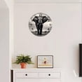 thumbnail image 4 of 12 Inch Wall Clock Battery Operated Silent Clock Decorative for Office, Kitchen, Outdoor, Living Room，Elephant Cute Pattern, 4 of 4