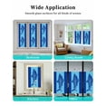 thumbnail image 6 of Window Privacy Film Shark Mandalas Stained Glass Window Film Decorative Sun Block Window Cover Boho Modern Orange Blue Stripe Tropical Window Clings Static Adhesive Sticker for Bathroom 29.5"x78.7", 6 of 7