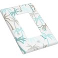 thumbnail image 3 of Palm Tree Single Rocker Wall Plate Tropical Plant Green Decorator Rocker Switch Plate Standard 1-Gang Lightswitch Cover for Kitchen Living Room Home Decor, 3 of 5