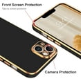 thumbnail image 5 of iPhone 14 Case, iPhone 14 Phone Case,Slim Fit Soft TPU with Adjustable Wristband Kickstand Plating Scratch Resistant Shockproof Protective Cover for Apple iPhone 14 6.1 Inch 2022, Black/Golden, 5 of 18