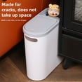 thumbnail image 2 of Pink Clip-On Cover Garbage Can with Large Capacity - Durable Plastic, Space-Saving Design for Kitchen, Bathroom, Bedroom & Commercial Use - Efficient, Versatile Waste Bin for Small Areas (Model 9219), 2 of 6