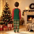 thumbnail image 5 of Onlypjs Family Christmas Pajamas Matching Sets Forest Green Teacher Tree Raglan Tops Tartan Plaid Pants Holiday Sleepwear for Couples, Men and Women, 5 of 5