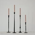 thumbnail image 2 of Creative Co-Op Tall Decorative Hand-Forged Metal Taper Holder, Black, 2 of 5